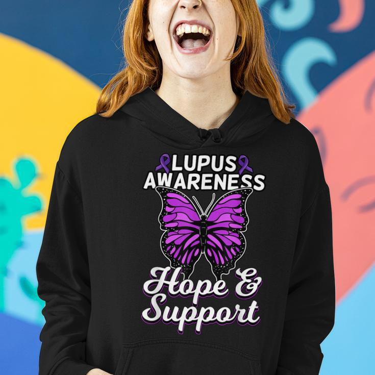 Lupus Awareness Shirt Butterfly Ribbon World Lupus Day Gift Women Hoodie Gifts for Her