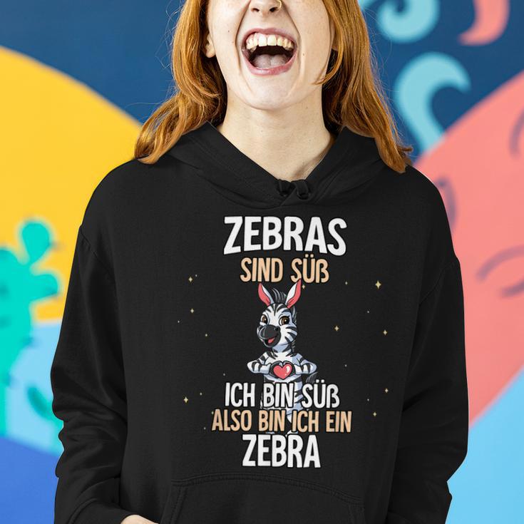 Lustiges Zebra Slogan Hoodie Zebras Sind Süß in Schwarz Geschenke für Sie