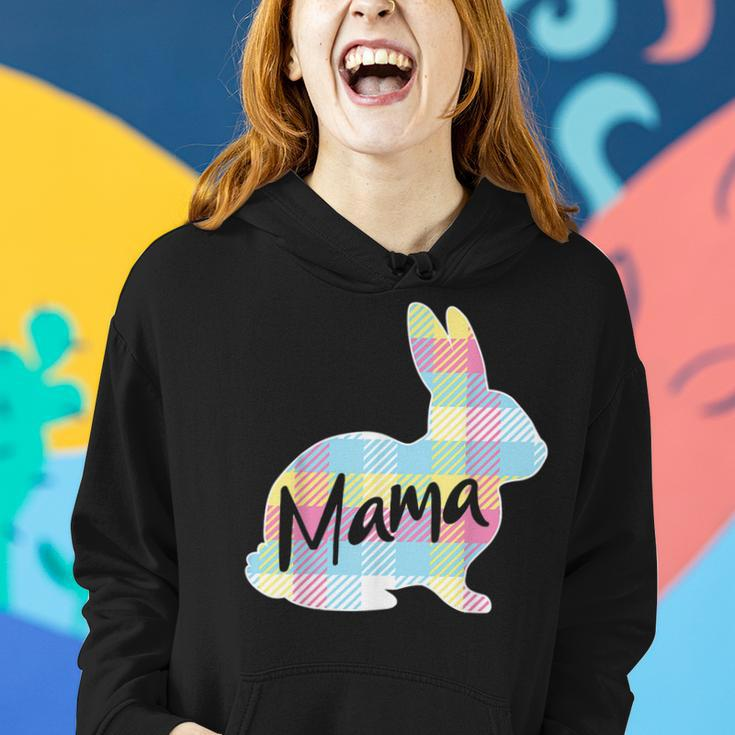 Mama Bunny Rabbit Pastel Plaid Mother Mommy Mom Easter Women Hoodie Gifts for Her