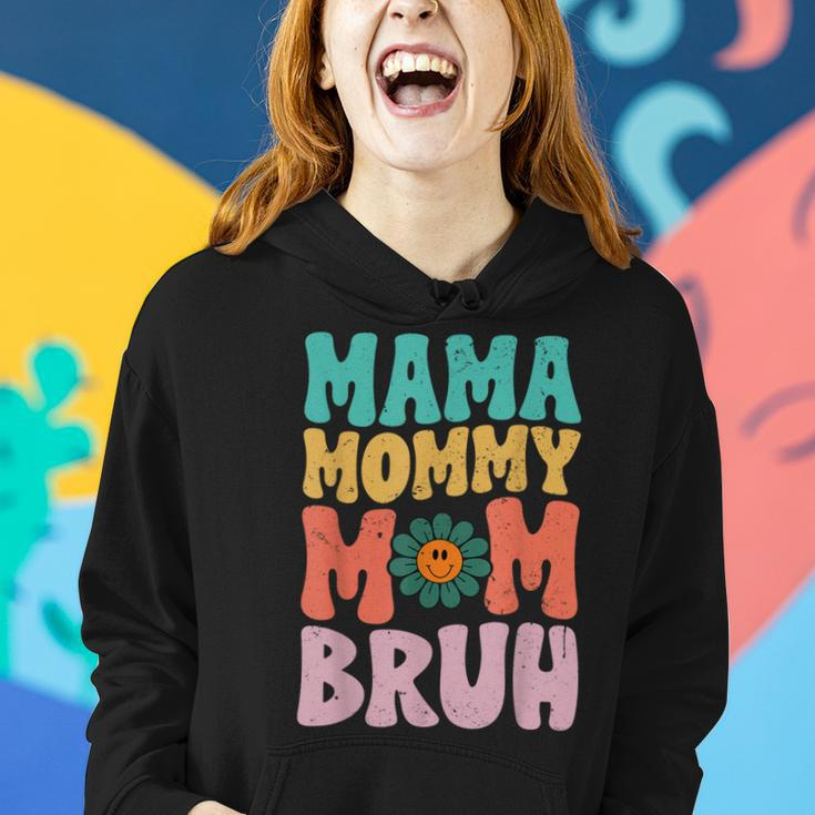Mama Mommy Mom Bruh Funny Vintage Groovy Mothers Day For Mom Women Hoodie Gifts for Her