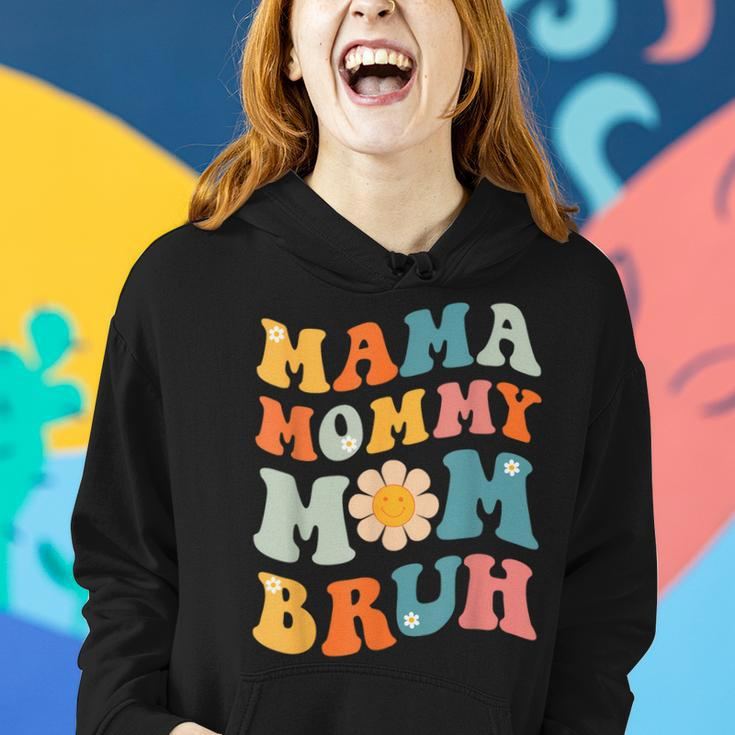Mama Mommy Mom Bruh Groovy Happy Mothers Day Mom Life Funny Women Hoodie Gifts for Her