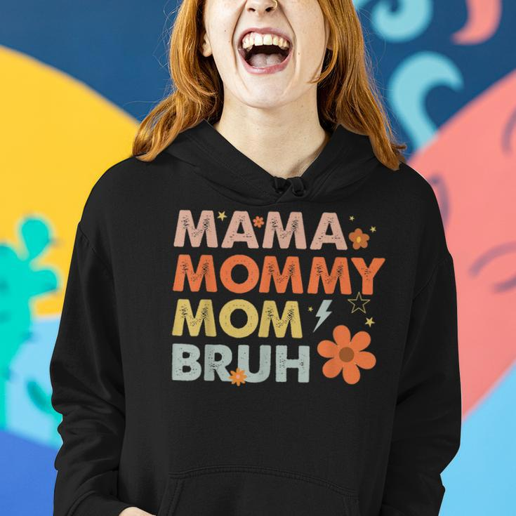 Mama Mommy Mom Bruh Mothers Day Vintage Flowers Women Hoodie Gifts for Her