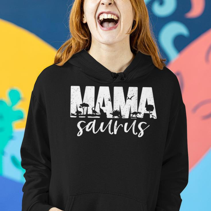 Mamasaurus Mom Dinosaur Mothers Day Women Family Matching Women Hoodie Gifts for Her