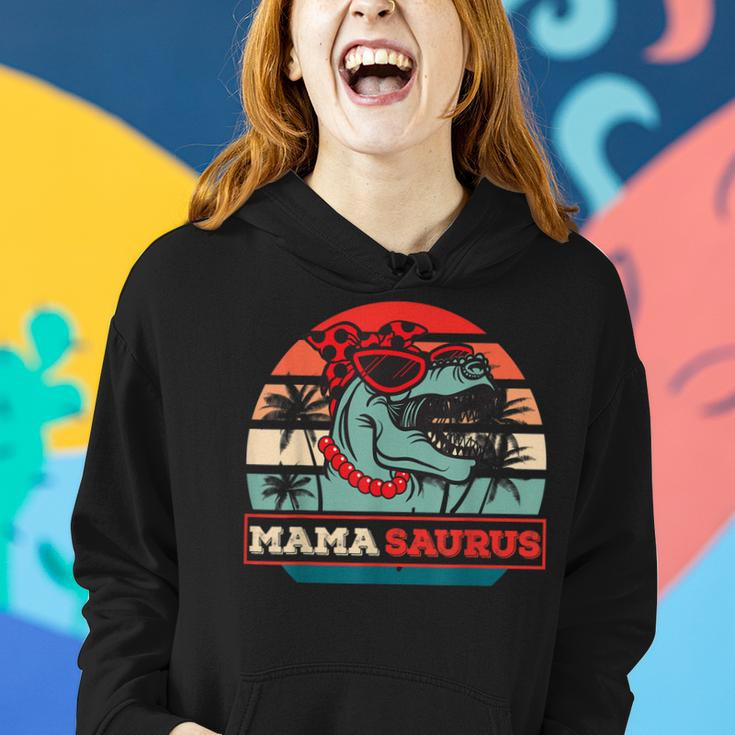 Mamasaurus T-Rex Dinosaur Funny Mama Saurus Family Mothers Women Hoodie Gifts for Her
