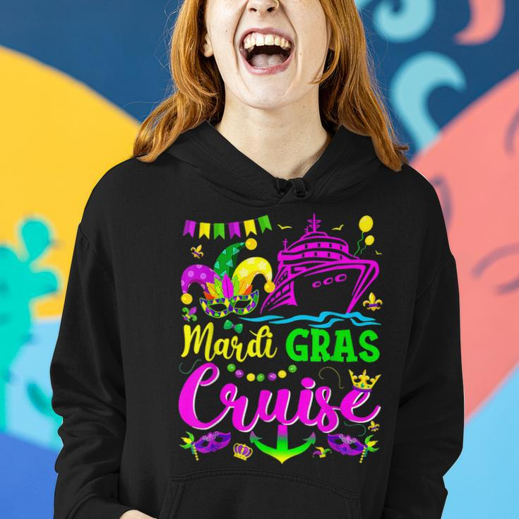 Mardi Gras Cruise Cruising Mask Funny Mardi Gras Cruise Ship Women Hoodie Gifts for Her