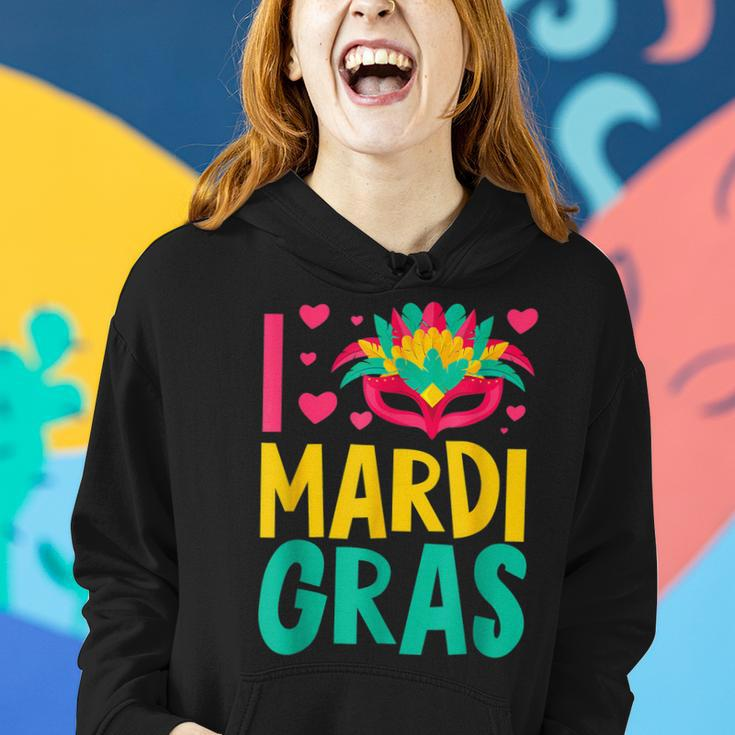 Mardi Gras Yall Celebrating Party L Love Mardi Gras Women Hoodie Gifts for Her