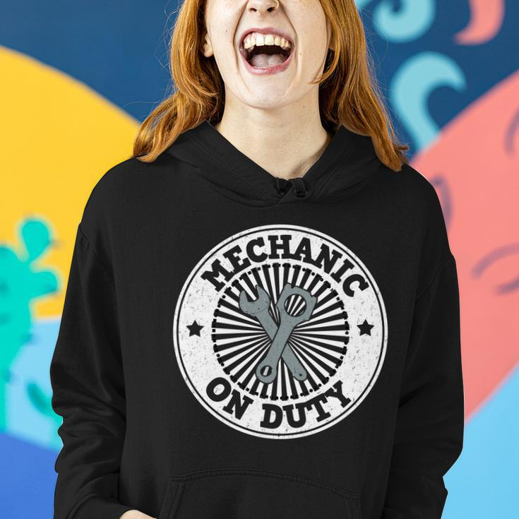 Mechanic On Duty Women Hoodie Gifts for Her