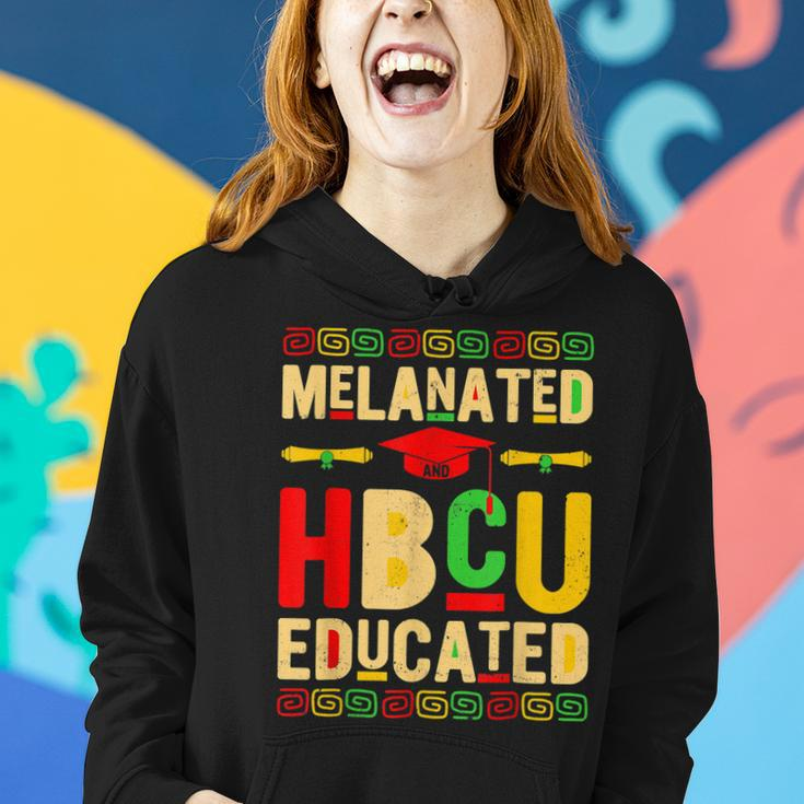 Melanated Hbcu Educated Historically Black African Pride Women Hoodie Gifts for Her