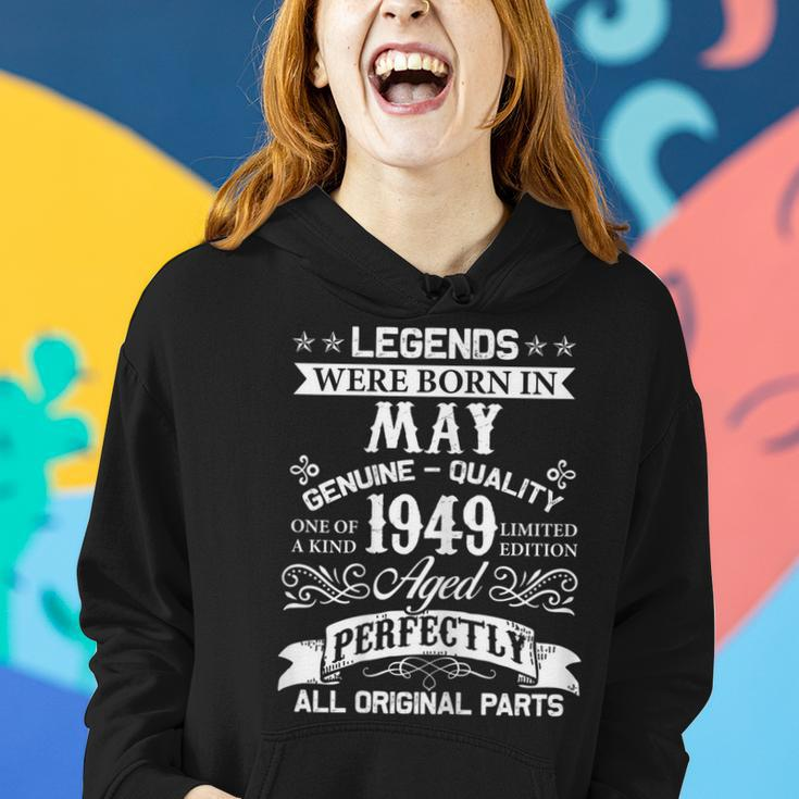 Mens 70Th Birthday Gift-Legends Were Born In May 1949 Tees Women Hoodie Gifts for Her