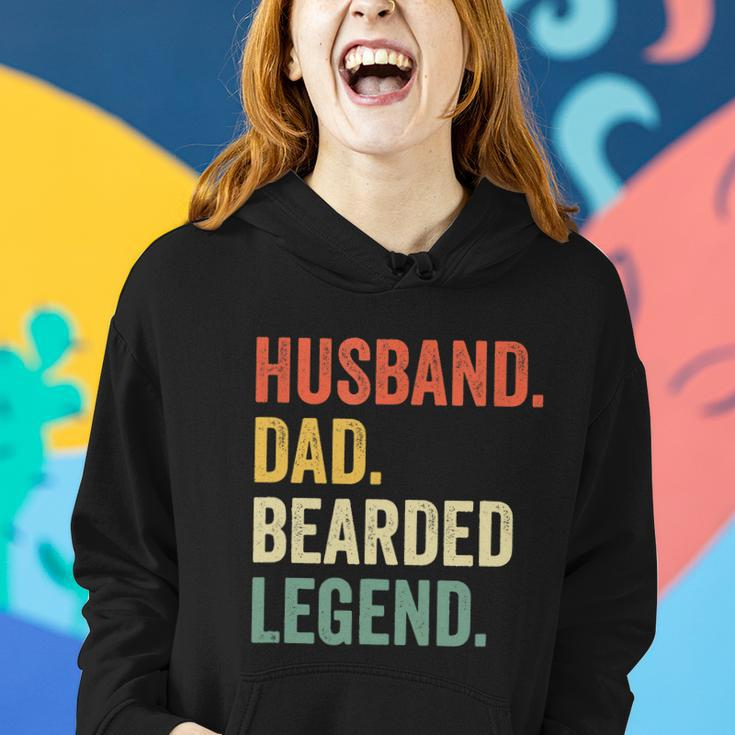 Mens Funny Bearded Husband Dad Beard Legend Vintage Gift Women Hoodie Gifts for Her
