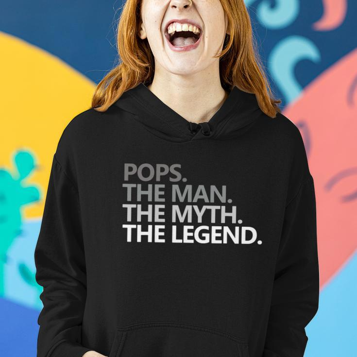 Mens Pops The Man The Myth The Legend Fathers Day Gift Women Hoodie Gifts for Her