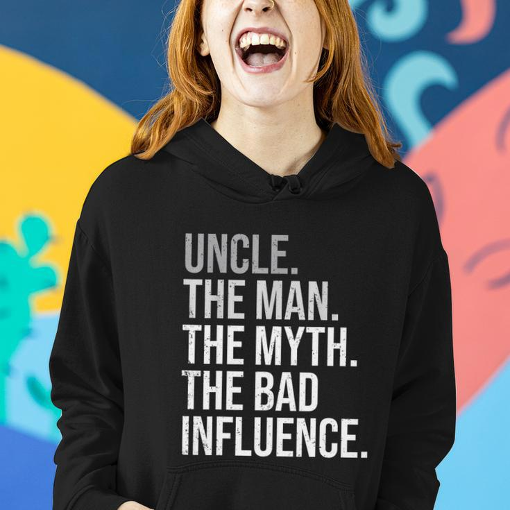 Mens Uncle The Man The Myth The Legend Fun Best Funny Uncle V2 Women Hoodie Gifts for Her