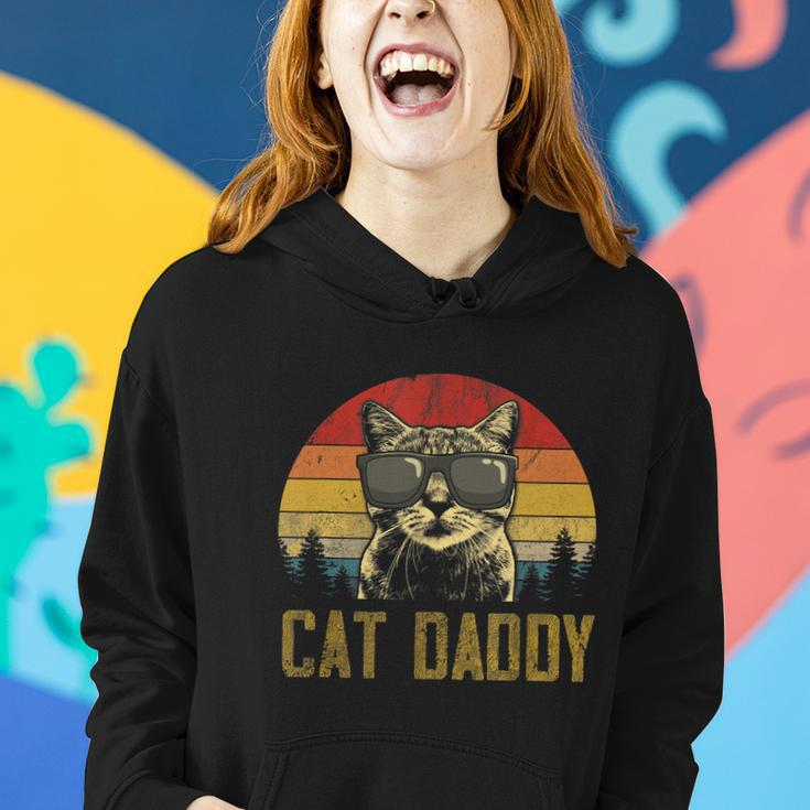 Mens Vintage Cat Daddy Fathers Day Shirt Funny Cat Lover Tshirt Women Hoodie Gifts for Her