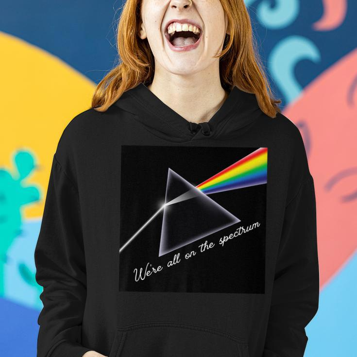 Mens We Are All On The Spectrum Autism Mom Life Autism Dad Life Women Hoodie Gifts for Her