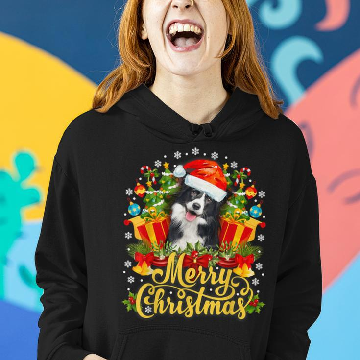 Merry Christmas Border Collie Mom Dad Christmas Women Hoodie Gifts for Her