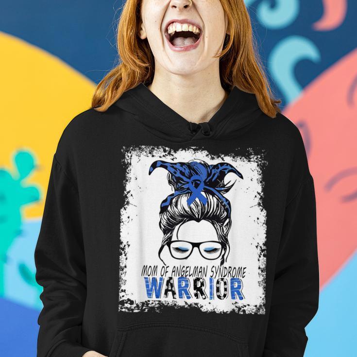 Mom Of Angelman Syndrome WarriorI Wear Blue For Angelmans Women Hoodie Gifts for Her