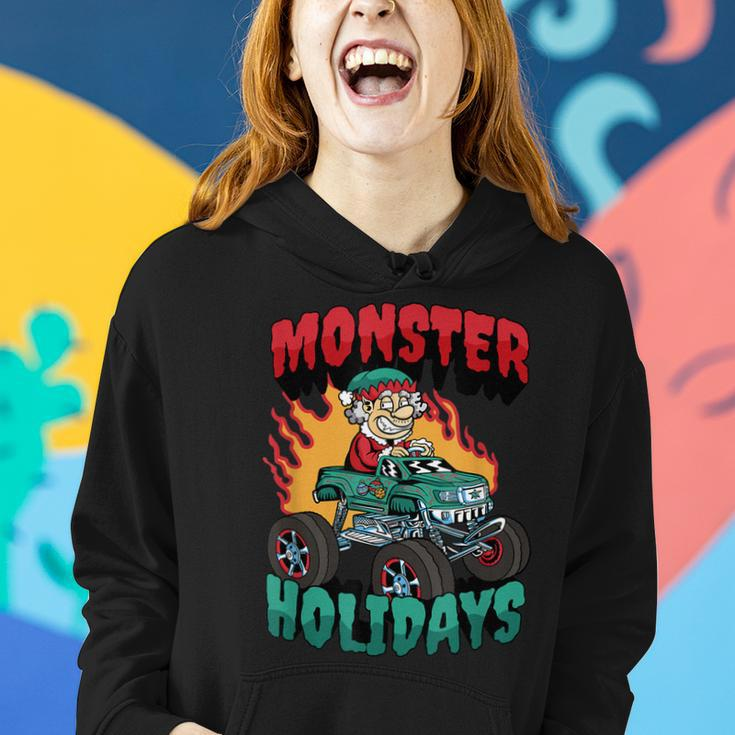 Monster Ferien Weihnachtsmann Elf Frauen Hoodie Geschenke für Sie