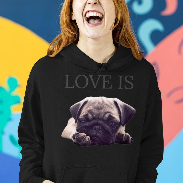 Mothers Day Pug Shirt Women Men Pug Mom Life Tee Love Is Dog Women Hoodie Gifts for Her