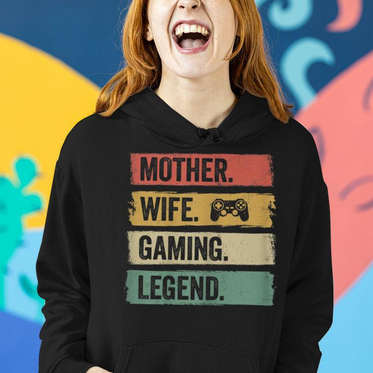 Mutter Video Gaming Legende Vintage Video Gamer Frau Mama Frauen Hoodie Geschenke für Sie