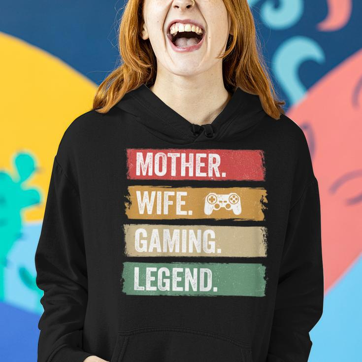 Mutter Video Gaming Legende Vintage Video Gamer Frau Mama V2 Frauen Hoodie Geschenke für Sie