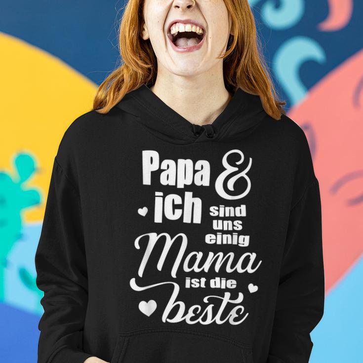 Muttertagsgeschenk Für Mama Papa Ich Sind Uns Einig Frauen Hoodie Geschenke für Sie