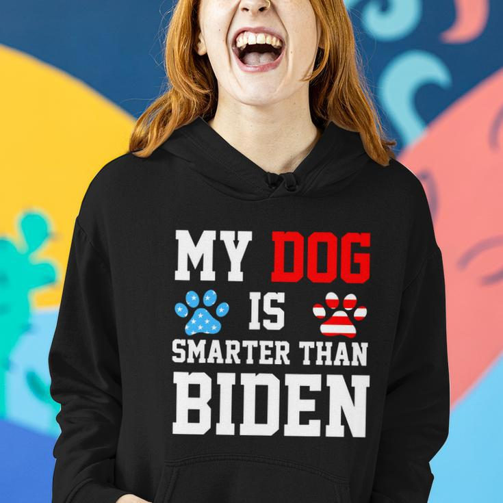 My Dog Is Smarter Than Biden V2 Women Hoodie Gifts for Her