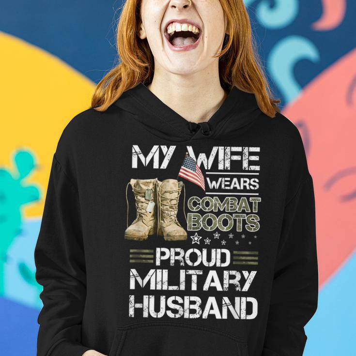 My Wife Wears Combat Boots Proud Military Husband Women Hoodie Gifts for Her