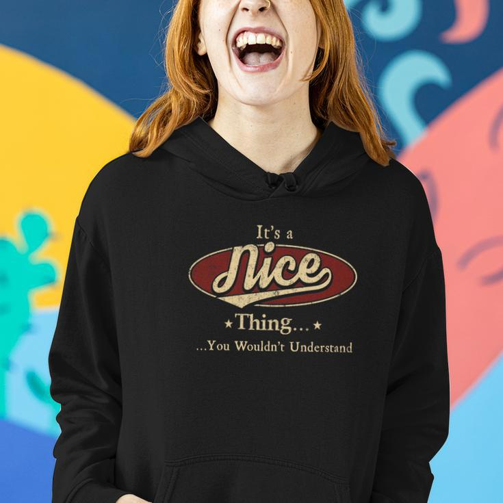 Nice Name Nice Family Name Crest Women Hoodie Gifts for Her
