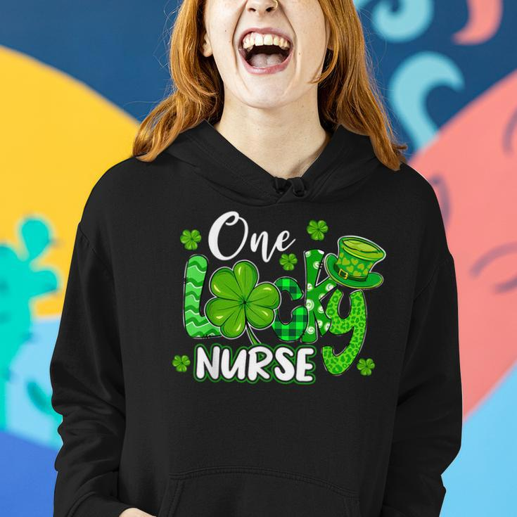 One Lucky Nurse Saint Paddys Rn St Patricks Day Nurses Women Hoodie Gifts for Her