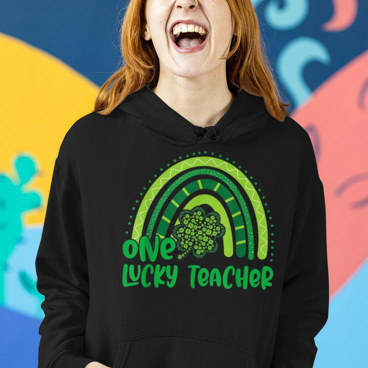 One Lucky Rainbow Teacher Funny St Patrick’S Day Men Women V2 Women Hoodie Gifts for Her