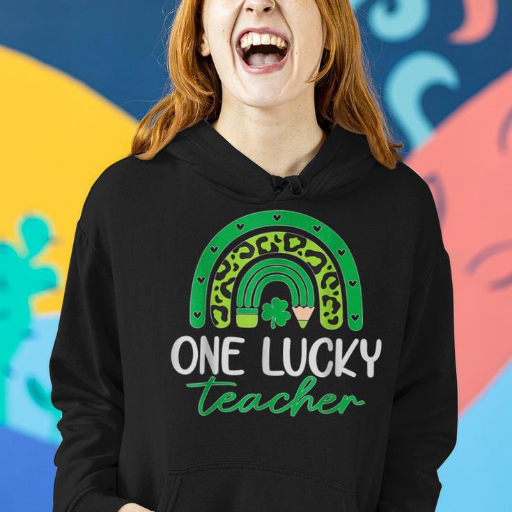 One Lucky Shamrock Teacher St Patrick’S Day Appreciation V4 Women Hoodie Gifts for Her