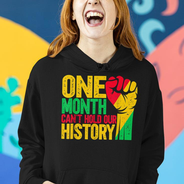 One Month Cant Hold Our History African Black History Month V2 Women Hoodie Gifts for Her