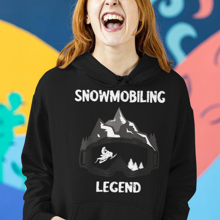 Optimized Schneemobil-Legende Hoodie, Winterrennen für Schneemobilfahrer Geschenke für Sie