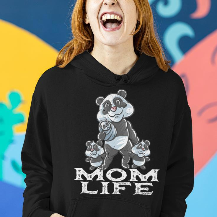 Panda-Bär Mom Life Beste Mama Mutter Muttertag Pandas Frauen Hoodie Geschenke für Sie
