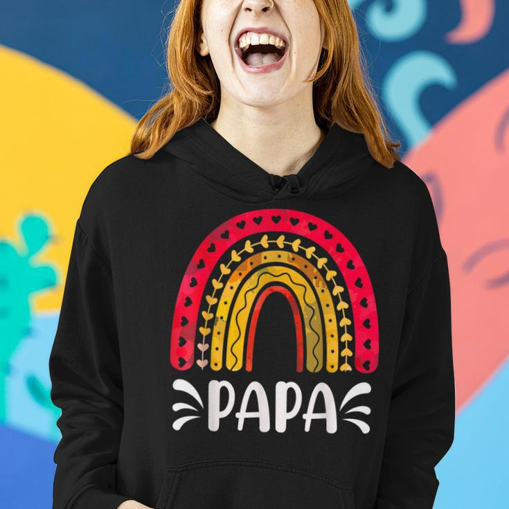 Papa For Dad Family Rainbow Graphic Gift For Mens Women Hoodie Gifts for Her