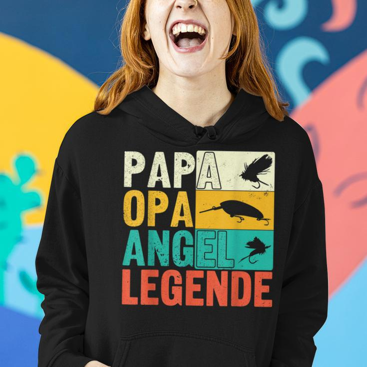 Papa Opa Angel Legende Hoodie, Perfekt für Angler zum Vatertag Geschenke für Sie