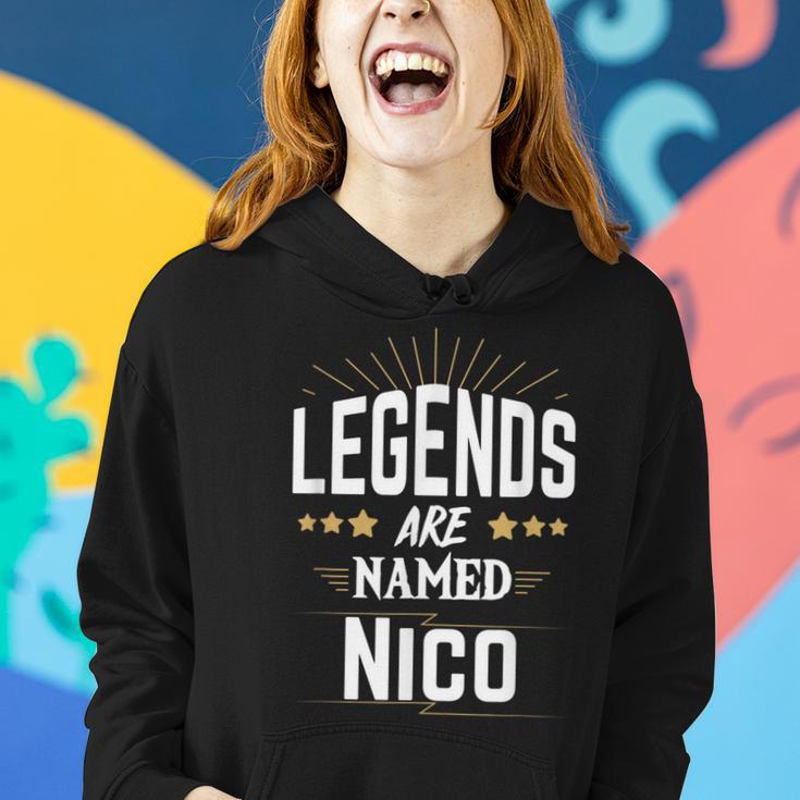 Personalisiertes Legends Named Nico Hoodie, Ideales Präsent für Nico Geschenke für Sie