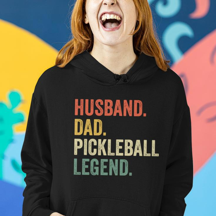 Pickleball Funny Husband Dad Legend Vintage Fathers Day Gift Women Hoodie Gifts for Her