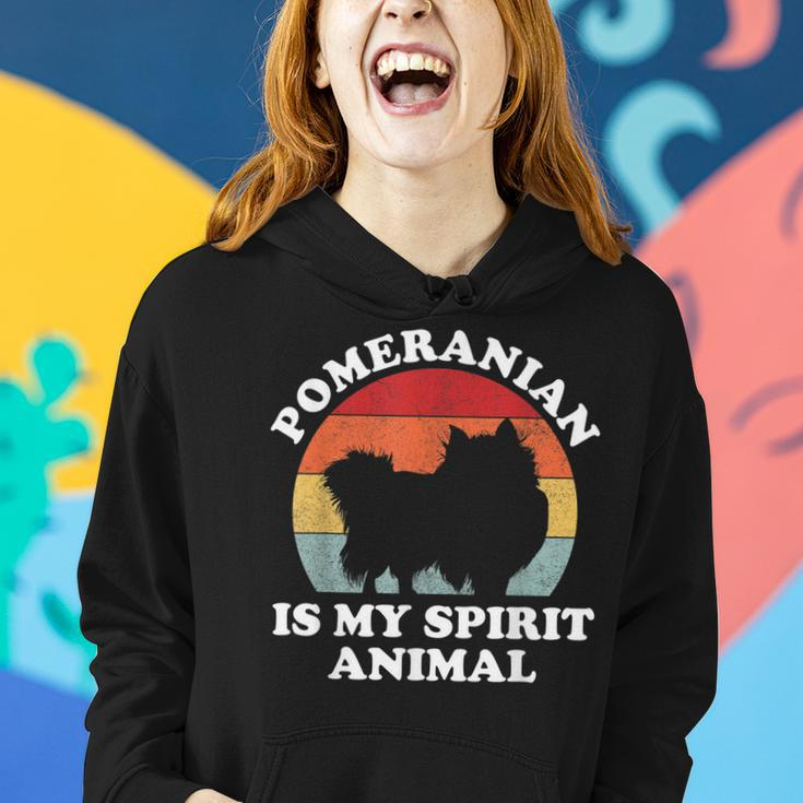 Pomeranian Is My Spirit Tierliebhaber Frauen Hoodie Geschenke für Sie