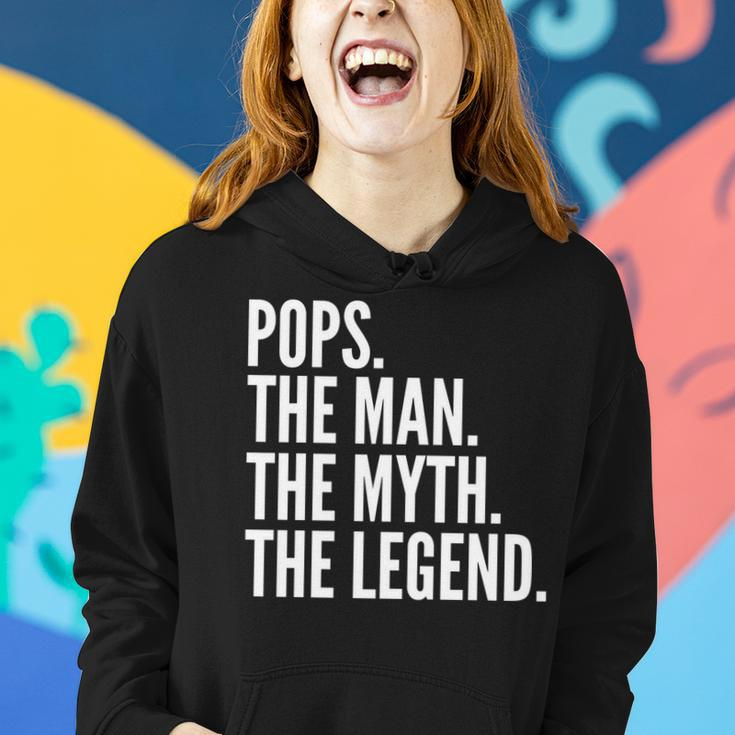 Pops The Man Der Mythos Die Legende Dad Frauen Hoodie Geschenke für Sie