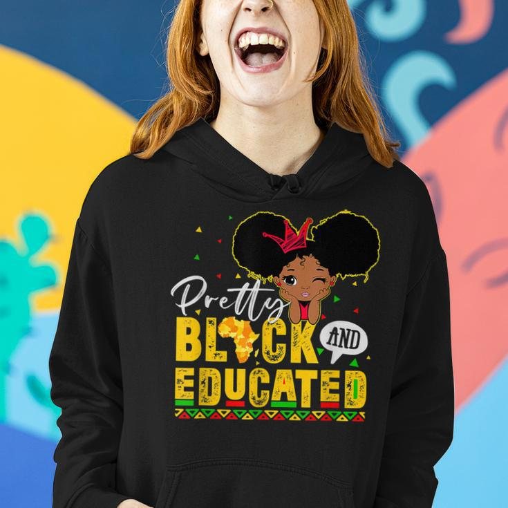 Pretty Black And Educated I Am The Strong African Queen Girl V4 Women Hoodie Gifts for Her