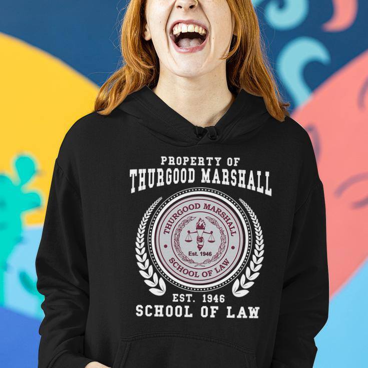 Property Of Thurgood Marshall Est 1946 School Of Law Women Hoodie Graphic Print Hooded Sweatshirt Gifts for Her