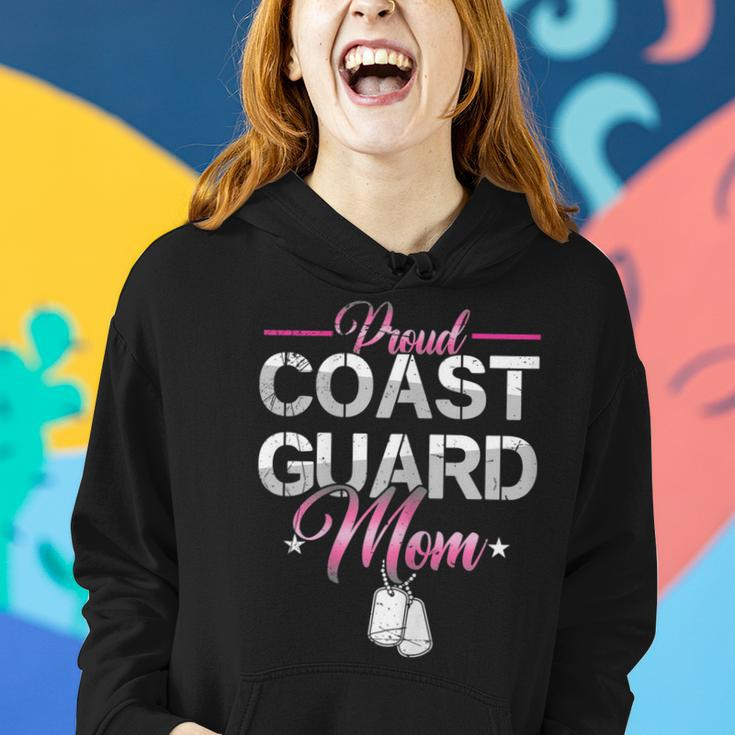 Proud Coast Guard Mom | Navy Military | Veteran Coast Guard Gift For Womens Women Hoodie Gifts for Her