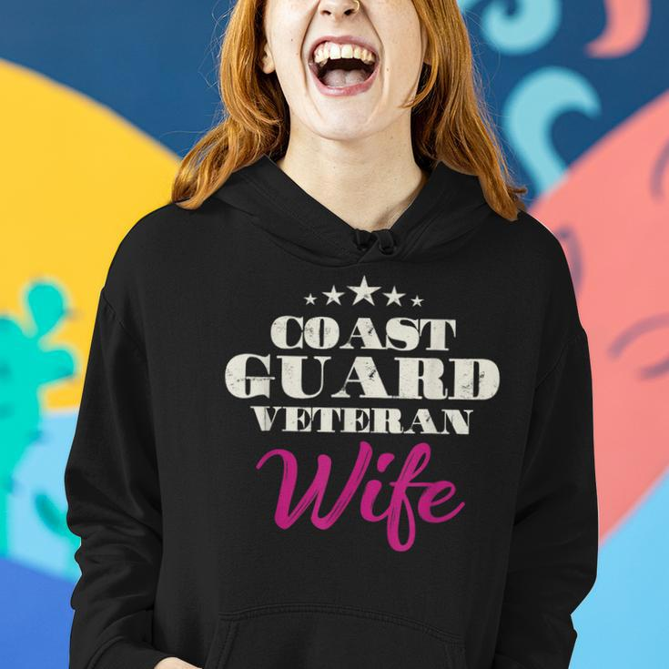 Proud Coast Guard Veteran Wife Veteran Wife Pride Women Hoodie Gifts for Her