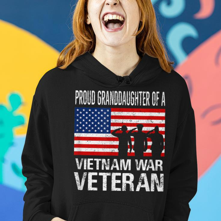 Proud Granddaughter Vietnam War Veteran Matching Grandfather Women Hoodie Gifts for Her