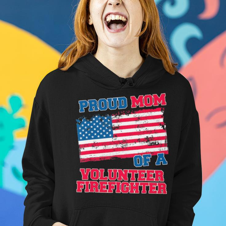 Proud Mom Of A Volunteer Firefighter Women Hoodie Gifts for Her