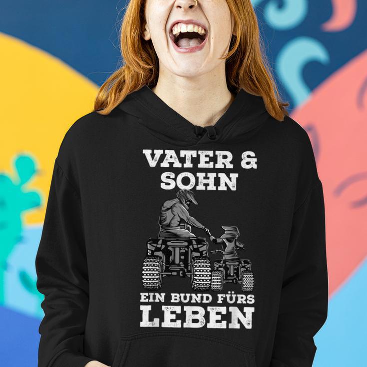 Quad Vater Sohn Papa Atv Fahrer Vatertag Frauen Hoodie Geschenke für Sie