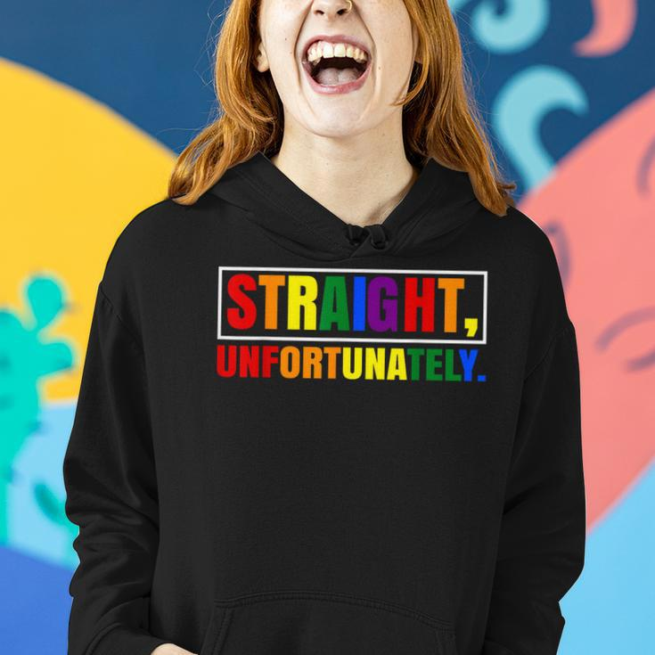 Rainbow Pride Ally Lgbt Gay Straight Unfortunately Women Hoodie Gifts for Her