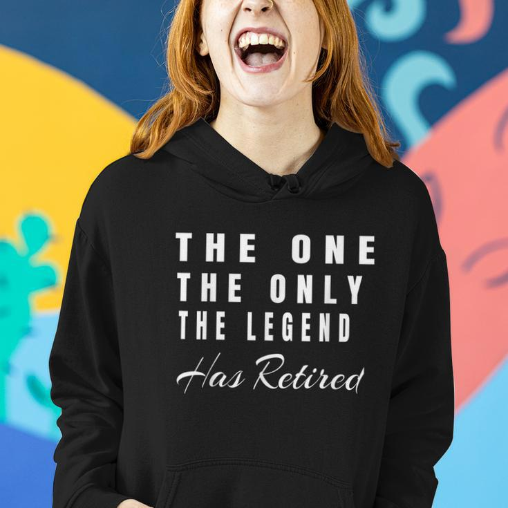 Retirement Gifts For Men Women The Only Legend Has Retired Women Hoodie Gifts for Her