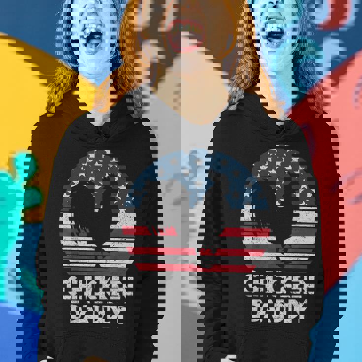 Retro Chicken Daddy Farmer American Flag Fathers Day Mens Women Hoodie Gifts for Her Retro Chicken Daddy Farmer American Flag Fathers Day Mens Women Hoodie Gifts for Her